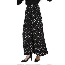(3XL,Polka Dots)Women High Waist Casual Wide Leg Long Pants Trousers
