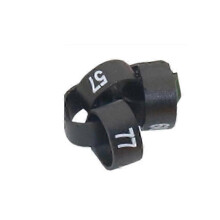 (1.4cm, black) 100 Pcs 12MM 14MM Bird Plastic Clip Rings Pigeon Colored Foot Ring No.1-100 For 10 Colors