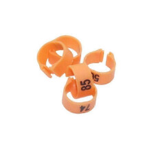 (1.2cm, orange) 100 Pcs 12MM 14MM Bird Plastic Clip Rings Pigeon Colored Foot Ring No.1-100 For 10 Colors