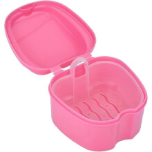 Denture Box Retainer Case Denture Storage Bath Box Denture Holder Box Cleaning Box Lightweight and P