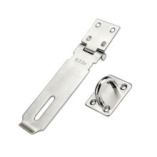 Stainless Steel Door Lock Anti Theft Hasp Staple Shed-5 inches