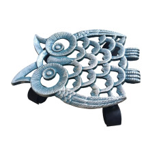 Decorative Owl Shape Flower Pot Stand Retros Color-vintage blue