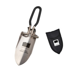 Multipurpose Stainless Steel Camp Shovel For Digging-Black