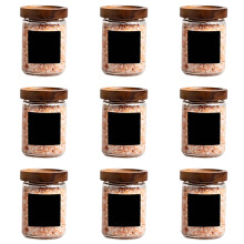 Storage Container with Acacias Wood Lid Clear Glass-200 9