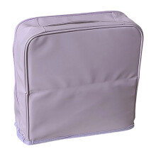 Multilayer PU Leather Cosmetic Bag Stand Up Design For-Purple