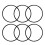 O Rings Replacement Perfect 60mm Diameter For Swimming-6 pack 1