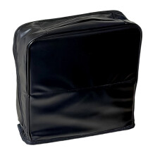 Stilvoller Make-up-Organizer aus PU-Leder mit mehreren-Schwarz