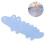 (Blue) Kids Anti Slip Bathtub Mat Shower Machine Washable,crocodile Pattern 2