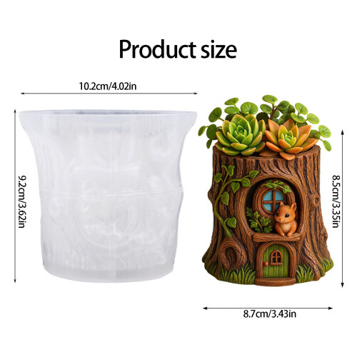 Squirrel House Silicone Craft Molds Multipurpose Silicone Candle 2