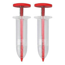 Mini Planting Tools Seed Dispenser, Garden Seeder Gardening Tools Small Seeder Handheld Garden Sowing Supplies Spot Sower (red) (2pcs)