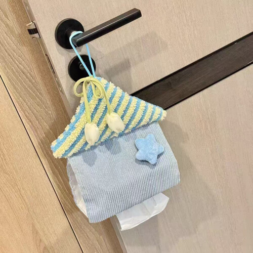 Decorative Wall Mounted Tissue Dispenser With Fun Star-Pink 2