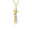 (Gold)Affectionate Hug Necklace Fashion Couples Necklace 2