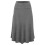 (XL,dark grey)Women's Solid Ombre Lightweight Flare Midi Pull On Closure Skirt S-xxxl Plus Size|dark Grey 1