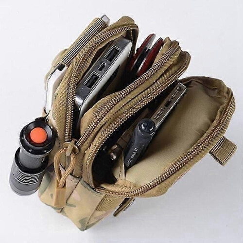 1x Tactical Belt Bag Black Essential Men's Accessory 2