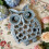 Dekorativer Blumentopfständer in Eulenform,-Vintage-Blau 5