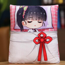 Högkvalitativ plyschkudde Demon Slayer, officiellt licensierad anime-merchandise, lämplig för bäddsoffa i bilen, kuddedekoration i interiören