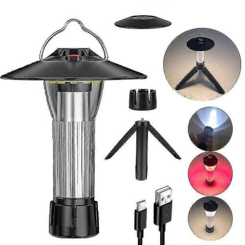 Multi-function Camping Light Portable Outdoor Camping Lantern with Magnet Emergency Light Hanging Tent Light Powerful Work Lamp Lamps 1