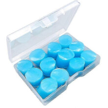 12-Piece Reusable Silicone Gel Ear Plugs for Waterproof Noise Reduction and Comfortable Ear Protection