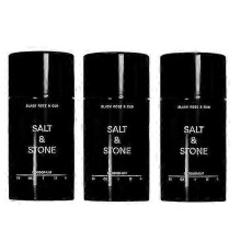 3X Salt # Stone Unisex Black Oud Extra_Strength Aluminum-Free Deodorant # Black 1pcs