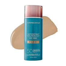(Medium) SPF Tinted Self-Tanning Foundation 55ml Watery Texture Lightweight Natural Coverage For All Skin Types