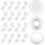 Plastic Hinged Screw Covers Fold Screw Lids Washer Flip Tops White 1
