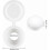 Plastic Hinged Screw Covers Fold Screw Lids Washer Flip Tops White 3