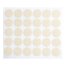 30pcs Self Adhesive Screw Hole Covers Stickers Sturdy Waterproof Pvc Materials for Furniture Beige Cloth