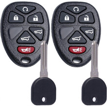 Key Fob Keyless Entry Uncut Ignition Key Fits for GMC Yukon Chevy Tahoe Suburban Cadillac Escalade 2007 2008 2009 2010 2011 2012 2013 2014 Remote Con