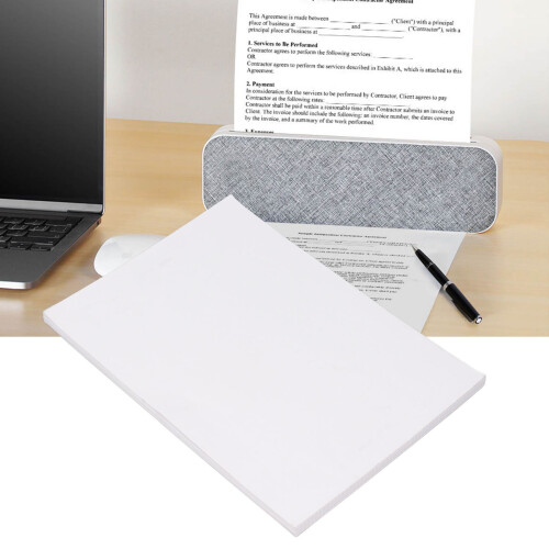 White A4 Thermal Paper 100 Sheets 210x297mm