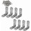 8Pcs Stainless Steel Angle Brackets Brackets/Angle Brackets/Angle Brackets/Right Angle Brackets/90 Degree Right Angle Brackets/50mm 50mm Supplied 1