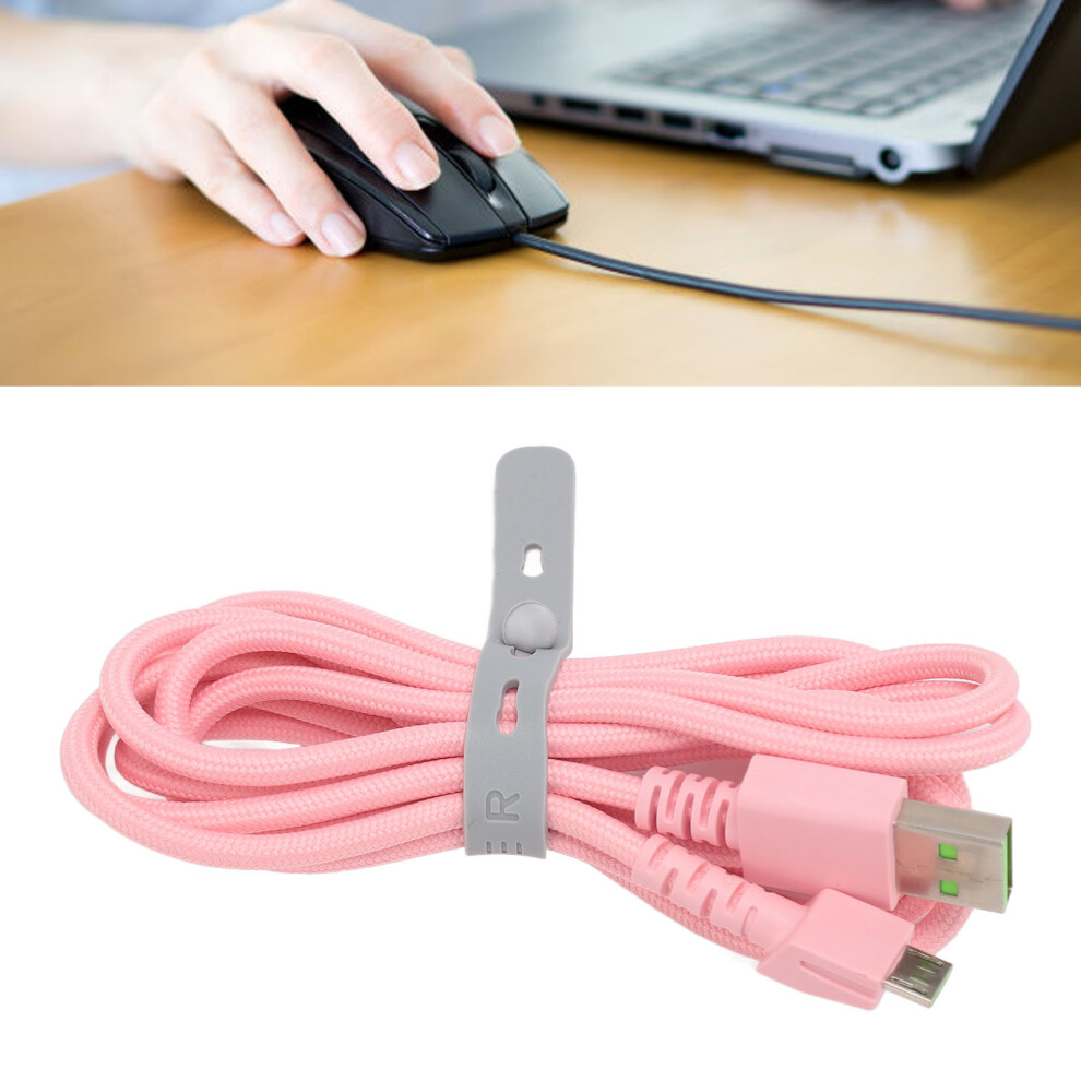 Naga Pro Micro USB Cable 5.9ft Pink Antiwear Nylon on OnBuy