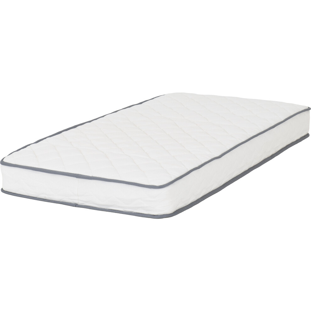 Seconique Yasmin 3Ft Roll Up Mattress Bonnel Spring White