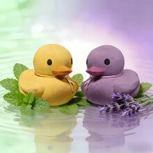 (Peppermint And Lavender) Bombes de bain pour baignoire, boule de sels de canard, panier au Design exclusif haut de gamme, soin du bain Spa à