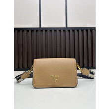 Prada Flap Crossbody Bag Letter Web Strap 1BA106 22cm