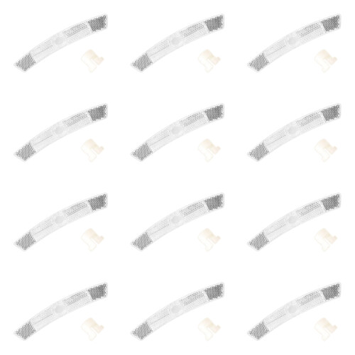 Durability Bicycles Wheel Reflectors For Enhances Night-White