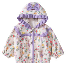 Child's Versatile Spring Coat Machine Washable Quick-Purple 100