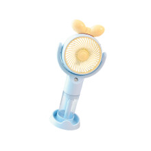 Portable 3 Speed Handheld Fan Travel Home Camping-Blue knot