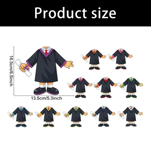 10Sheets Graduation Robe Patterned Sticker For Classroom 2