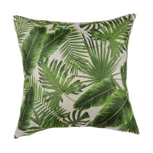 Kussenslopen met botanische print voor binnen- en buitendecoratie, waterdichte groene bankkussenhoezen, kussenhoezen met tropische bladeren en