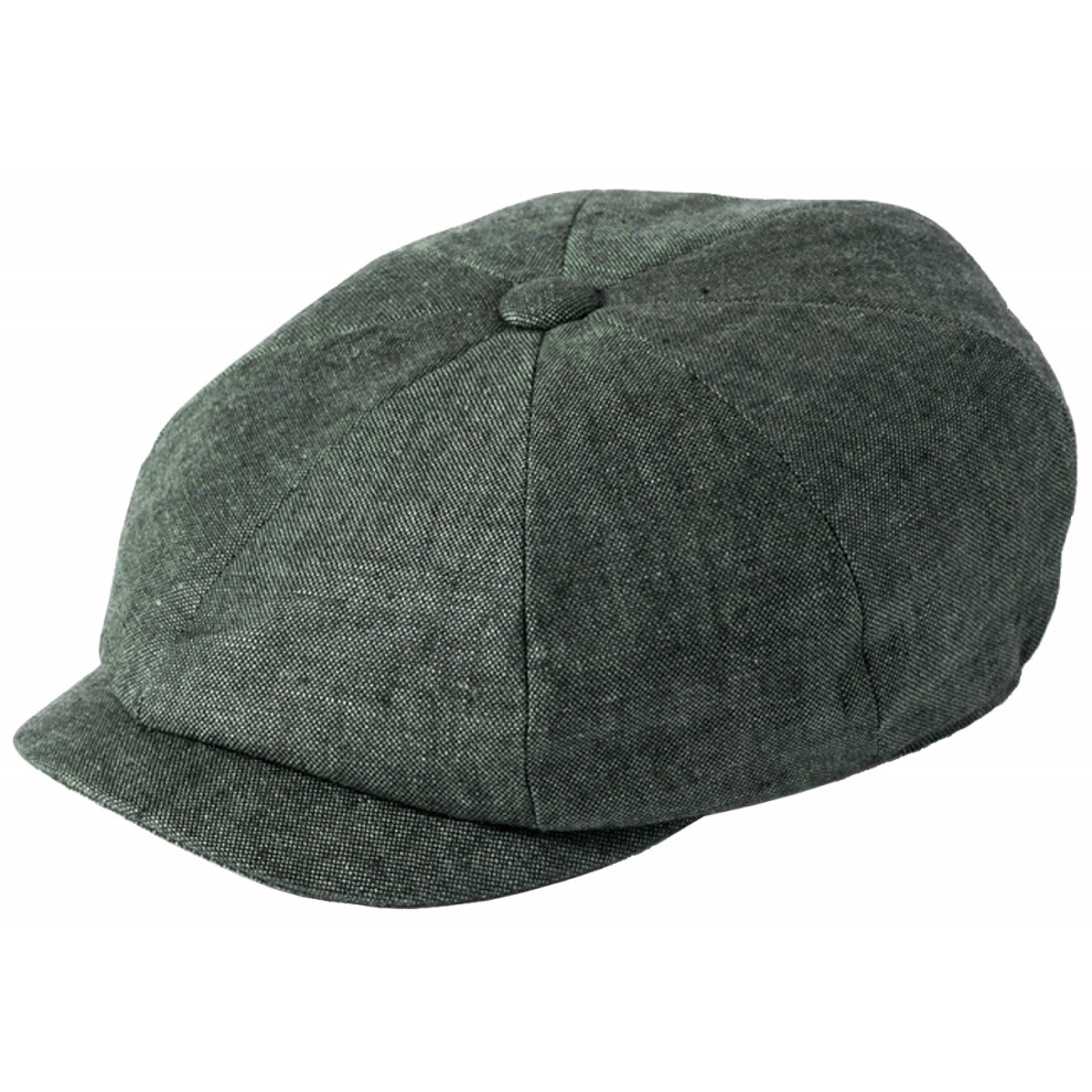 (Charcoal, L) Failsworth Irish Linen Alfie Cap-image-OPC-PSXRPSZ-NEW
