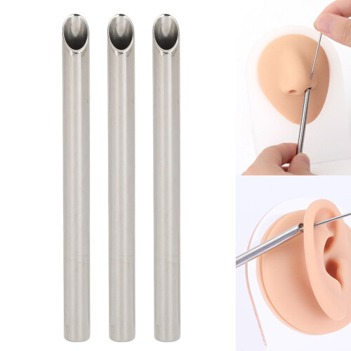 3Pcs MedGrade Stainless Tubes 6mm/0.2in Silver 2