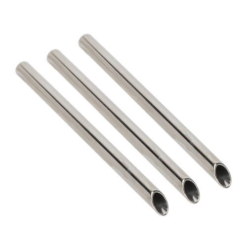 3Pcs Receiving Tubes MedGrade SS 5mm Silver 1