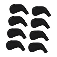 High Elastic Golf Iron Head Cover Thick Soft PU Golf Head-Black