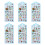 6Sheets Embossed Sticker Waterproof PVC Resin-Ingredients 1