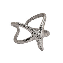 Offener, seesternförmiger Ring mit Sommer-Ozean-Motiv,-40