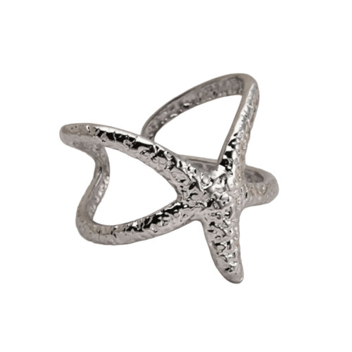 Elegant Ocean Vacation Style Adjustable Starfish Ring-40