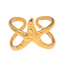 Bague étoile de mer réglable d'inspiration Marine à la mode,-39