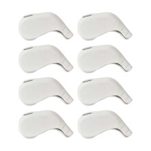 High Elastic Golf Iron Club Head Cover Protection Sleeve-White