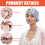 Stylish Double Layer Twisted Silk Sleep Cap Silk-Silver gray 7