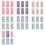 6Sheets Embossed Sticker Cartoon Sticker For-Mixed colors 2